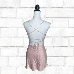 Princess Polly Pink Satin Celena Mini Dress